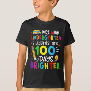 T-shirt Les élèves du jardin d'enfants ont 100 jours de lu