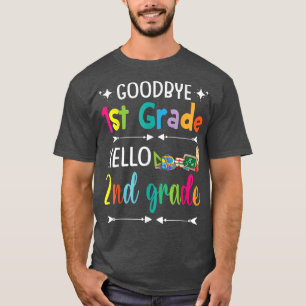 T-shirt Les élèves Retour à l'école Adieu 1ère année Bonjo