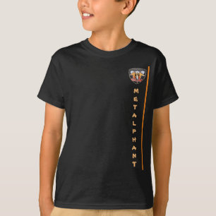 T-shirt Les enfants 2 d'emblème de Metalphant ont dégros
