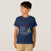 T-shirt Les enfants assurent la conception foncée de (Devant entier)