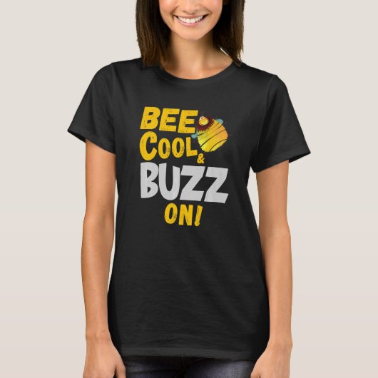 T-shirt Les Enfants Bee Cool & Buzz Sur La Jolie Abeille B (Devant)