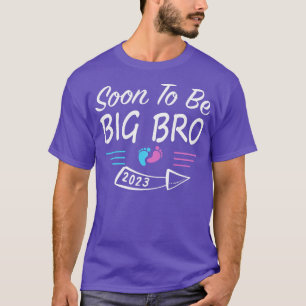 T-shirt Les Enfants Bientôt Être Gros Bro 2023 Grossesse A
