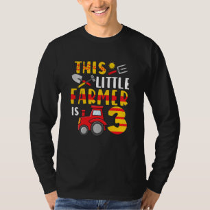 T-shirt Les enfants ce petit agriculteur a 3 tracteur agri