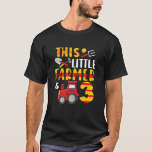 T-shirt Les enfants ce petit agriculteur a 3 tracteur agri