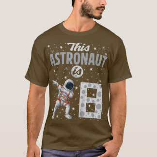 T-shirt Les enfants Cet astronaute a 8 ans Dabbing Astrona