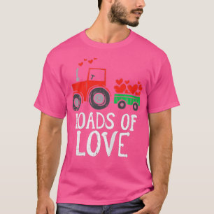 T-shirt Les Enfants Charges De Tracteur Amour Tractor Cute