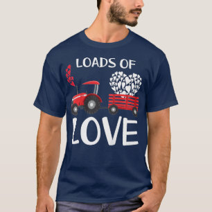 T-shirt Les Enfants Charges De Tracteur Amour Tractor Cute