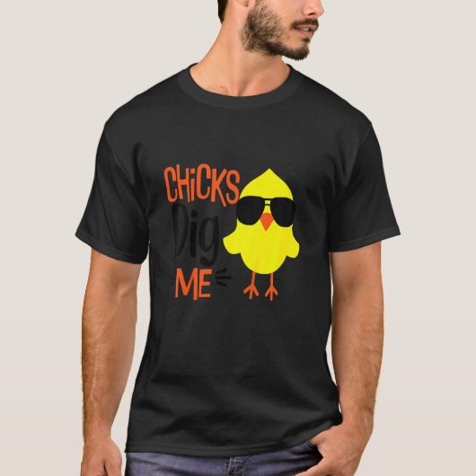 T-shirt Les Enfants Chick Me Creuser Christian Pâques Day  (Devant)