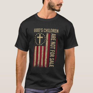 T-shirt Les Enfants De Dieu Ne Sont Pas À Vendre American 