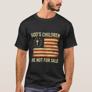 T-shirt Les Enfants De Dieu Ne Sont Pas À Vendre Us Drapea