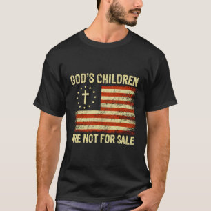 T-shirt Les Enfants De Dieu Ne Sont Pas À Vendre Us Drapea