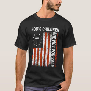 T-shirt Les Enfants De Dieu Ne Sont Pas À Vendre Us Drapea