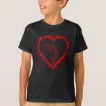 T-shirt Les enfants de Girls<br><div class="desc">Cool shark design inside red heart. Perfect valentines day gift for dating,  girlfriend,  boyfriend,  wife,  husband and shark lovers.</div>