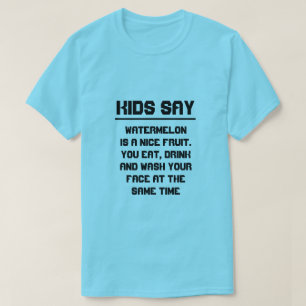 T-shirt Les enfants disent : La pastèque est un bon fruit