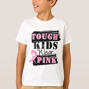 T-shirt Les enfants durs portent le rose - conscience de