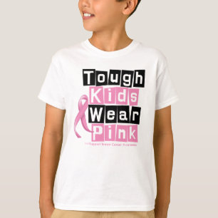 T-shirt Les enfants durs portent le rose pour la