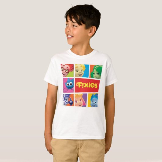 T-shirt Les enfants et le boguet de Fixies | Fixie (Devant entier)