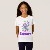 T-Shirt Les enfants explorent l'espace (Devant entier)