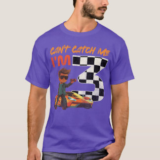 T-shirt Les enfants gèrent ma 3e course d'anniversaire Ne