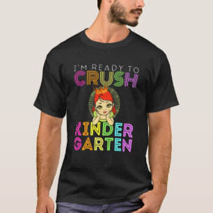 T-shirt Les Enfants Je Suis Prêt À Écraser L'École Primair