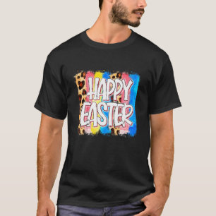 T-shirt Les Enfants Joyeux Pâques Journée Couleurs complèt