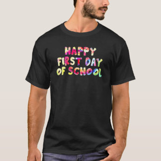 T-shirt Les Enfants Joyeux Premier Jour De L'Enseignant À