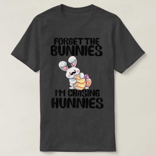 T-shirt Les Enfants Oublient Les Bunnies Je Cherche Des Hu (Design devant)