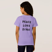 T-Shirt Les enfants PEACE LOVE DIVAS Blossom & Lilybug T-S (Dos entier)