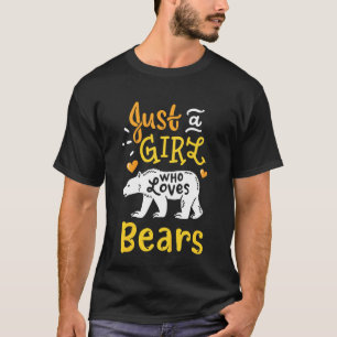 T-shirt Les Enfants Portent Juste Une Fille Qui Aime Les O