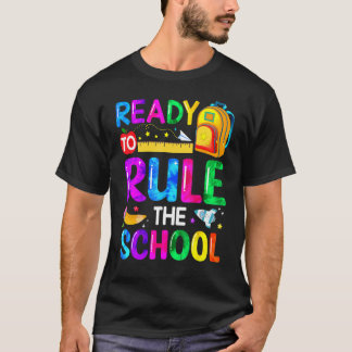 T-shirt Les Enfants Prêts À Diriger L'École De Retour À L'