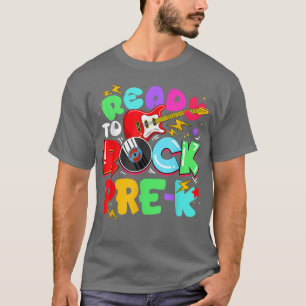 T-shirt Les enfants prêts à rocker Guitare pré-maternelle