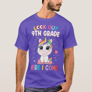 T-shirt Les enfants regardent en 9e année Je viens Unicorn