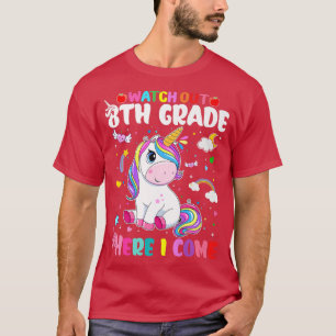T-shirt Les enfants regardent hors 8e année Je viens mecs