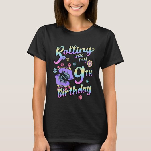 T-shirt Les Enfants Se Roulent Dans Mon 9E Anniversaire Qu (Devant)