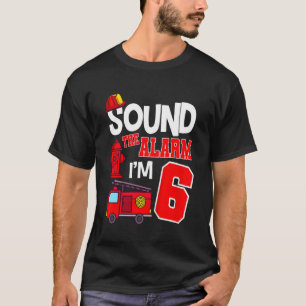 T-shirt Les enfants sonnent l'alarme 6 ans 6e anniversaire