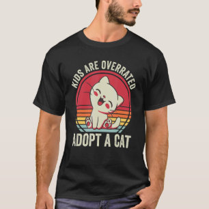 T-shirt Les enfants sont surestimés Adoptez un chat  Chat 