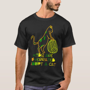 T-shirt Les enfants sont surestimés Adoptez un chat  Chat 