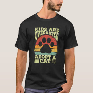T-shirt Les Enfants Sont Surestimés Adoptez Un Chat Pour F