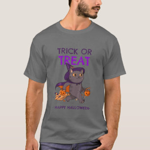 T-shirt Les Enfants Trick Ou Treat Happy Halloween, Drôle