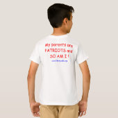 T-shirt Les enfants veulent être libres ! (Dos entier)