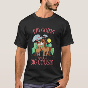T-shirt Les Enfants Vont Être Un Gros Cousin 2022 Chevaux