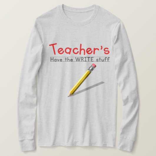 T-shirt Les Enseignants Ont Écrit Des Choses (Design devant)