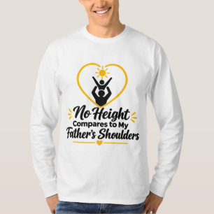 T-shirt Les épaules de Papa Amour inspirant entre père et