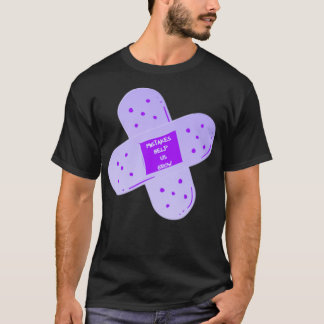 T-shirt Les Erreurs De Bandaid Violet Nous Aident À Grandi