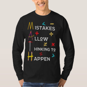 T-shirt Les Erreurs D'Enseignant En Mathématiques Permette
