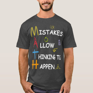 T-shirt Les Erreurs D'Enseignant En Mathématiques Permette