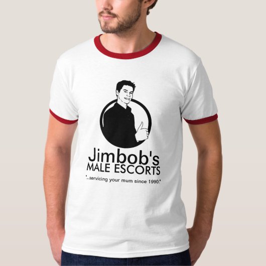 T-SHIRT LES ESCORTES MASCULINES DE JIMBOB (Devant)