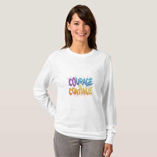 T-shirt Les Étapes Courageuses (Devant entier)