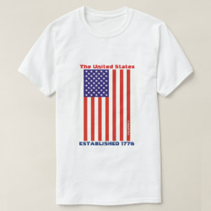 T-shirt Les Etats-Unis (1776) - une chemise de MisterP