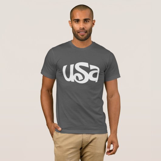 T-shirt Les Etats-Unis conçoivent en fonction du client (Devant entier)
